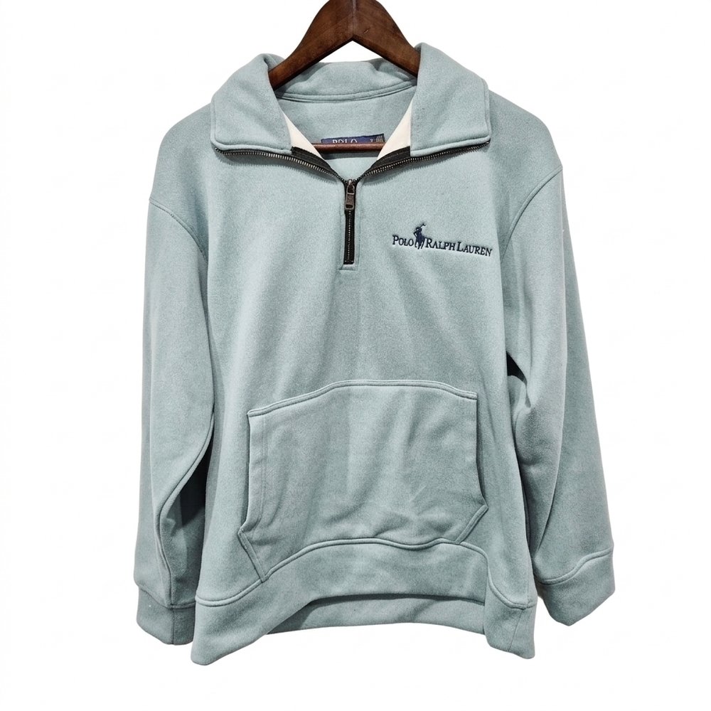 Ralph Lauren Polo Script Logo 1/4 Zip Sweatshirt